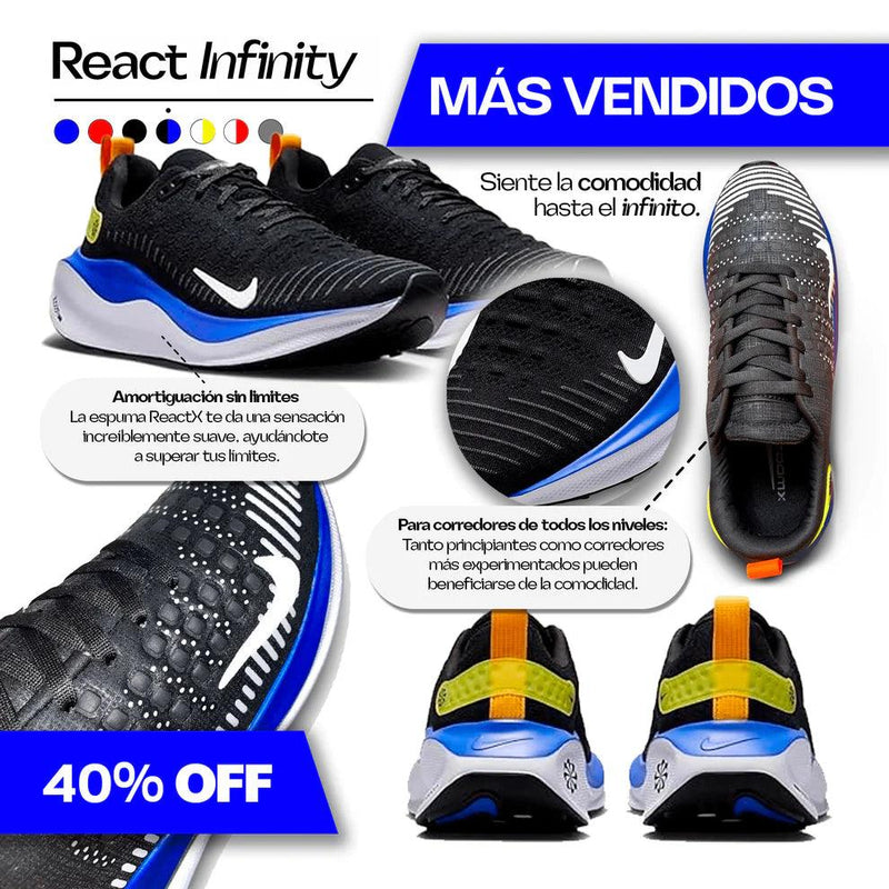 Nike React Infinity Run 4 – Máxima Comodidad y Estabilidad
